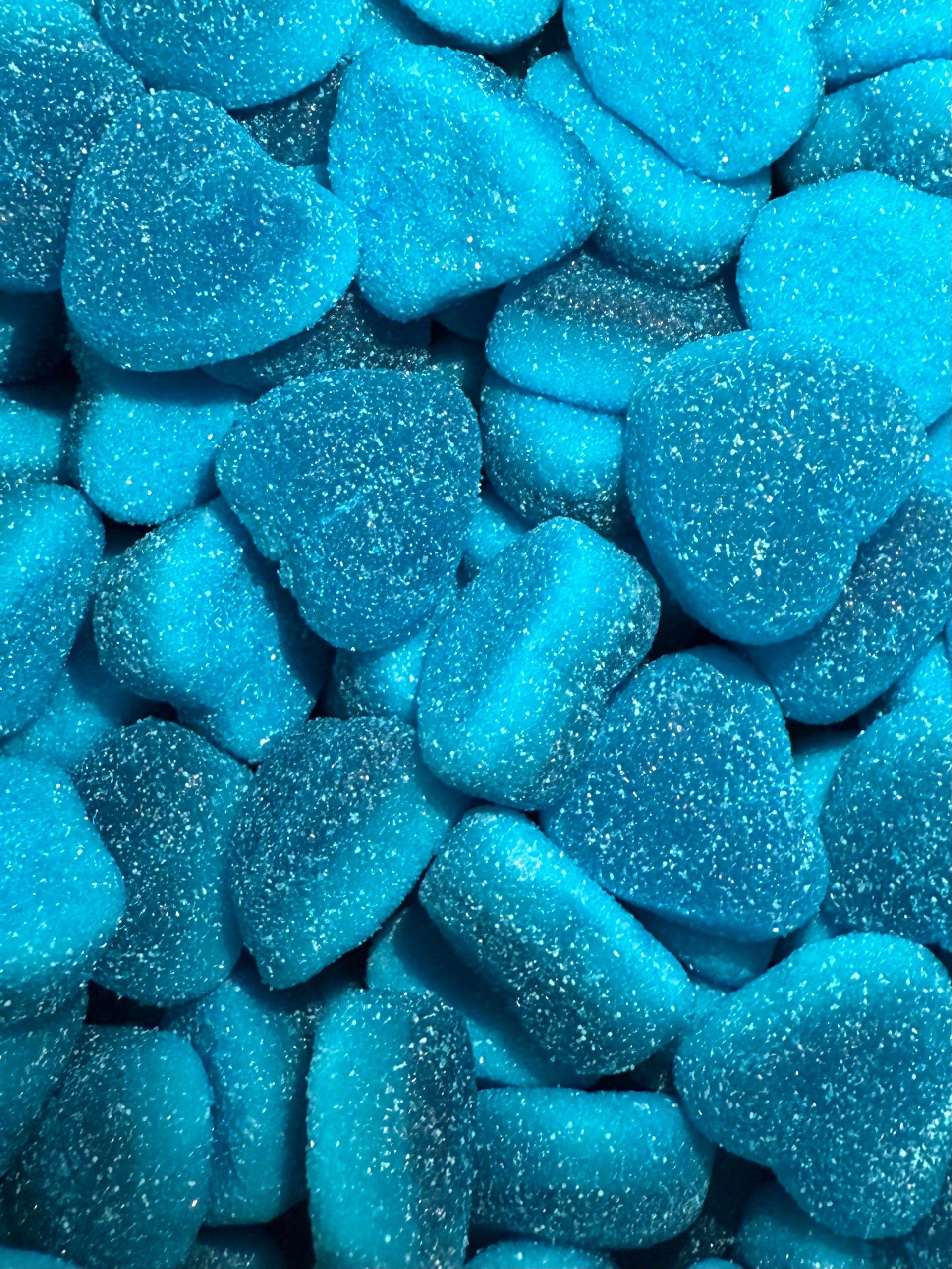 Blue Razz Filled Hearts