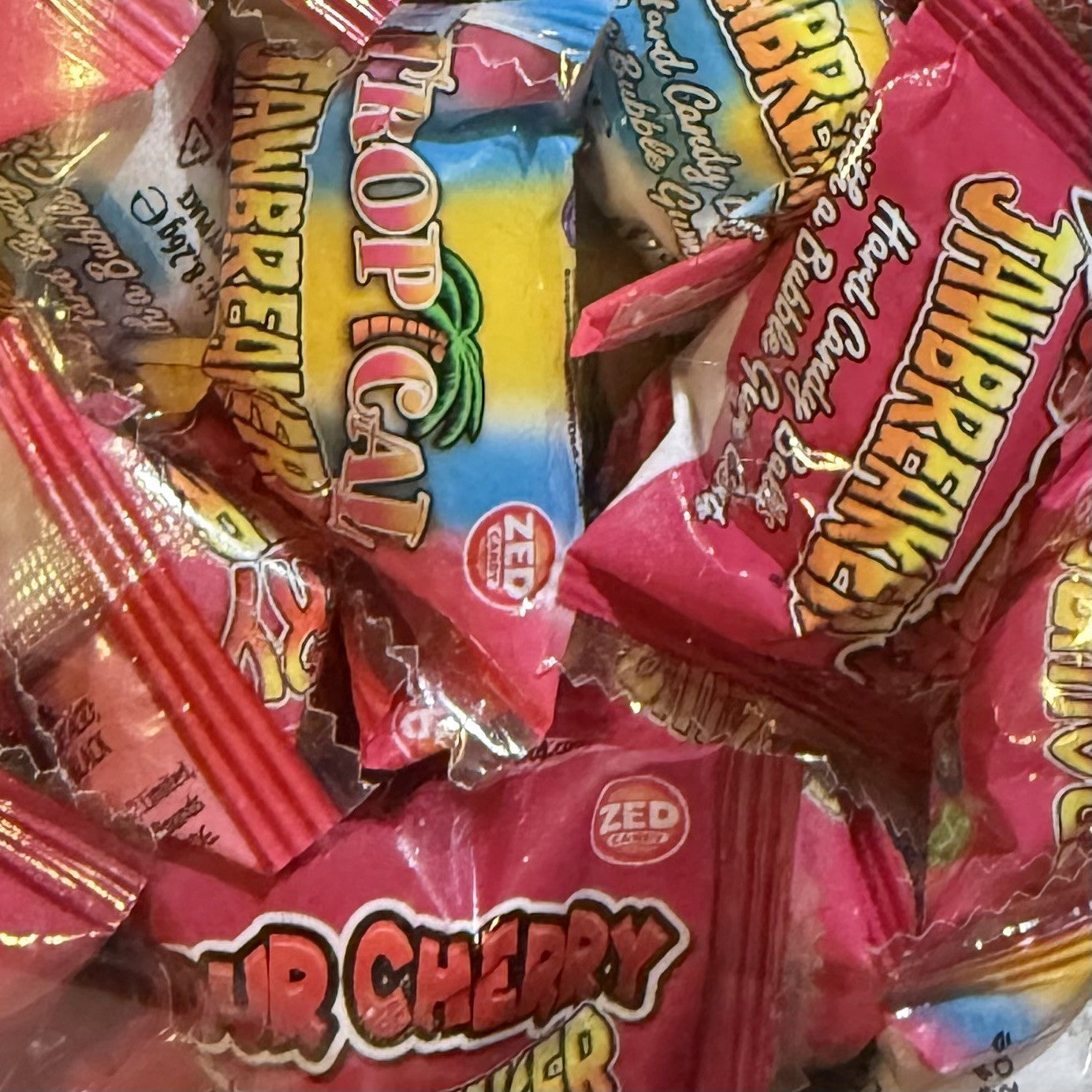 Zed Candy Jawbreakers (Strawberry, Tropical, Sour Cherry)