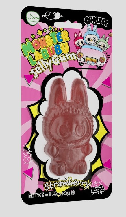 Monster Labubu Jelly Gum Strawberry, Watermelon & Blue Raspberry Sweet