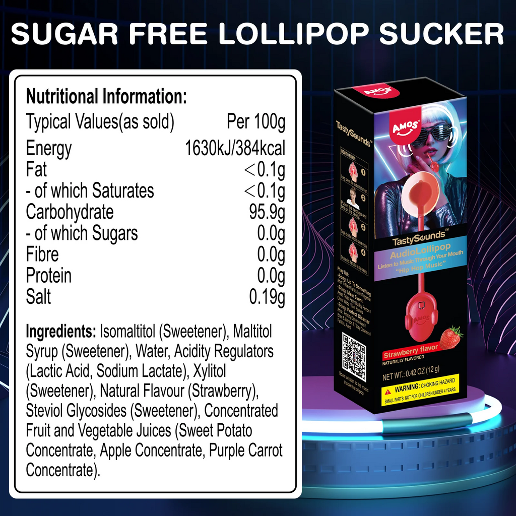 AMOS Audio Lollipop listen to music through your mouth