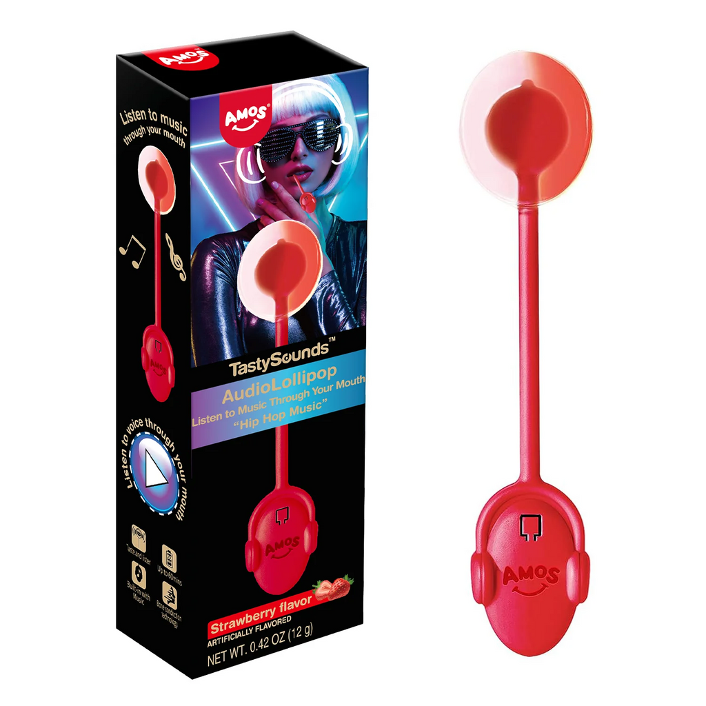 AMOS Audio Lollipop listen to music through your mouth