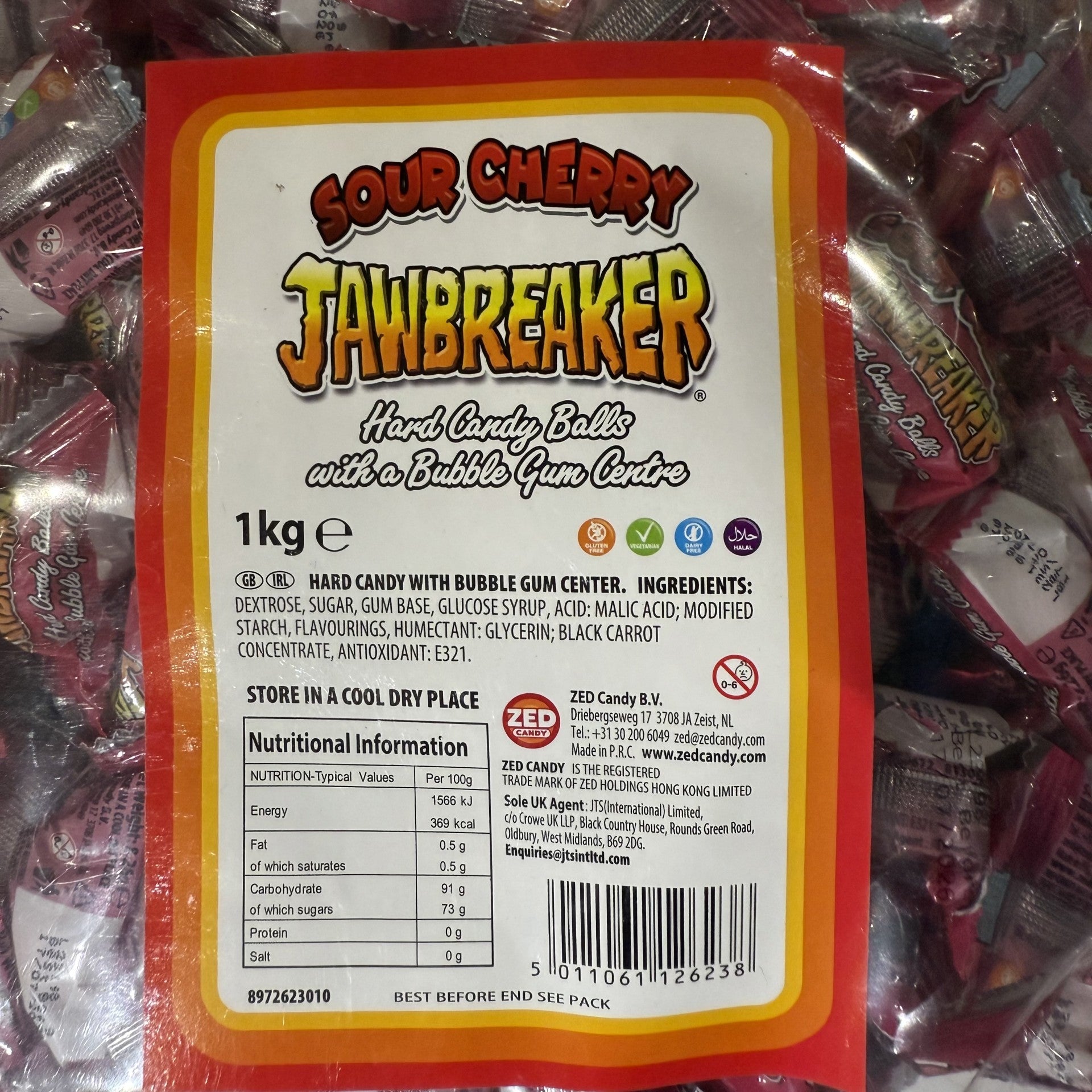 Zed Candy Jawbreakers (Strawberry, Tropical, Sour Cherry)