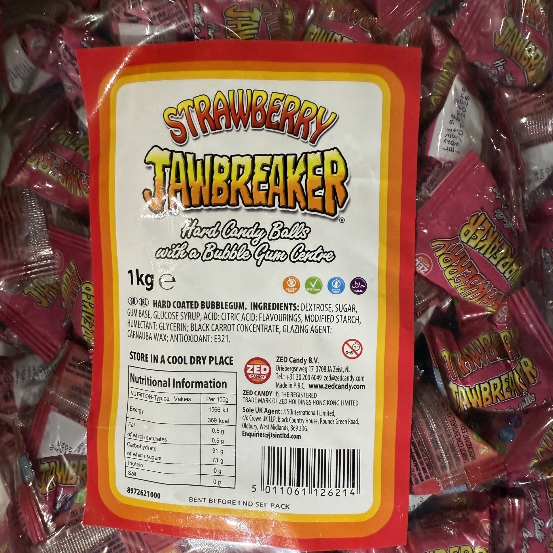 Zed Candy Jawbreakers (Strawberry, Tropical, Sour Cherry)