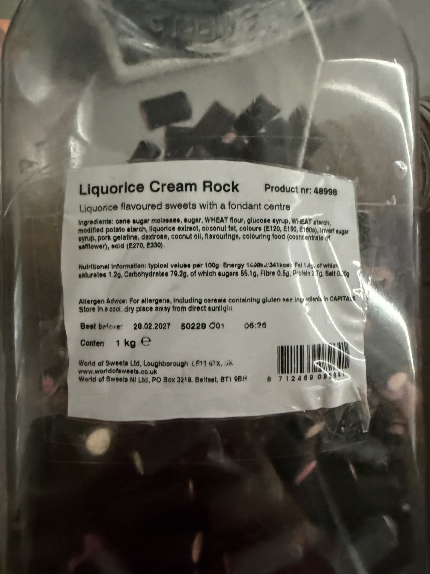 Liquorice Cream Rock