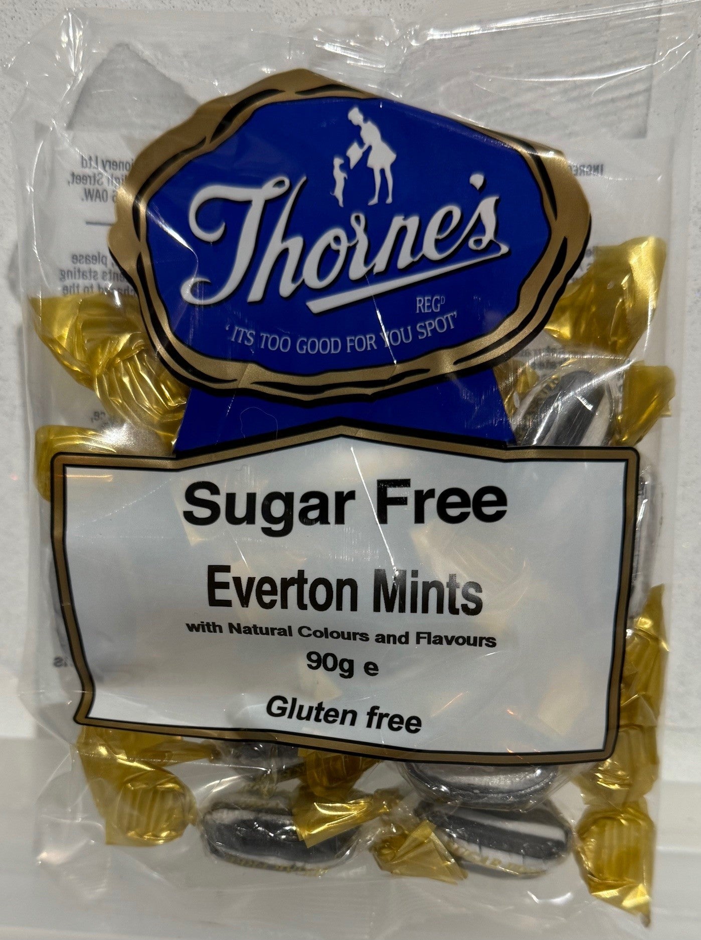 SUGAR FREE (Pear drops, Spearmint Chews, Blackcurrant & Liquorice, Assorted Toffees, Rum 7 Butter Toffee, Everton Mints and Strawberry Sherbets)