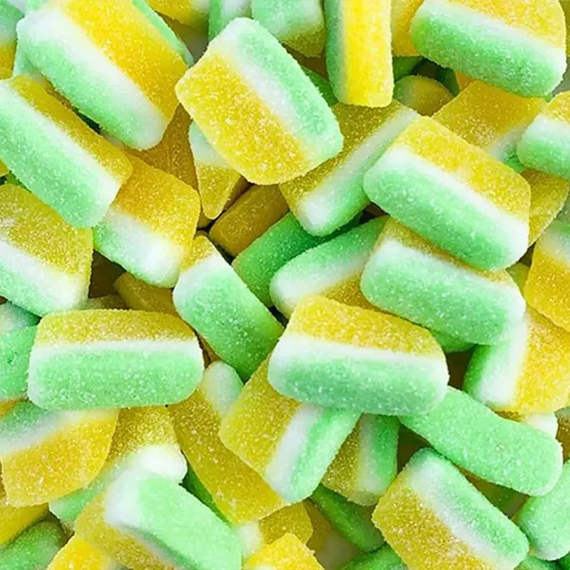 Fizzy Fruit Slices (Watermelon, Blue Raspberry, Strawberry, Lime, Pina Colada)