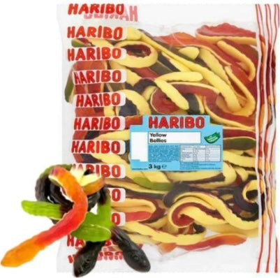 Haribo Yellow Bellies Giant snakes